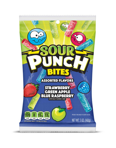 SOUR PUNCH BITES ASSORTED (142GMS)