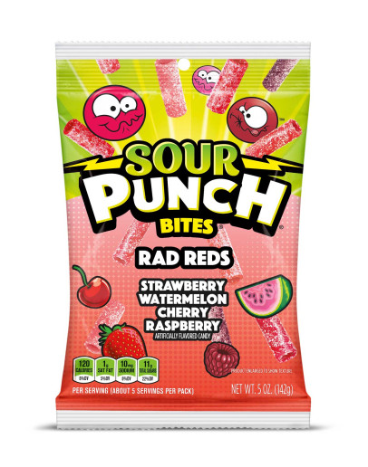 SOUR PUNCH BITES RAD REDS (142GMS)