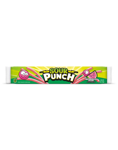 SOUR PUNCH STRAWS WATERMELON (57GMS)