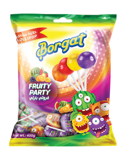 BORGAT LOLLIES MIX FRUITY PARTY 40P (400GMS)