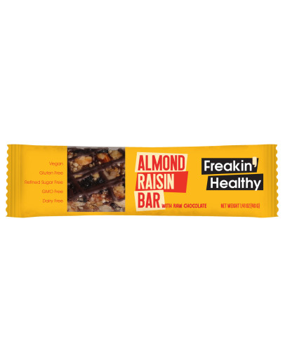 FREAKIN HEALTHY CHOCO ALMOND RAISIN BAR (40GMS)