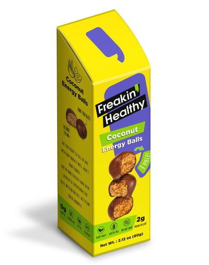 FREAKIN HEALTHY ALMOND COCONUT PROTEIN BALLS (60GMS)