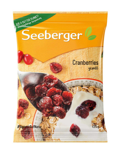 SEEBERGER CRANBERRIES SWEETENED (125GMS)