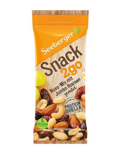 SEEBERGER ROASTED NUTS & RAISINS MIX (50GMS)