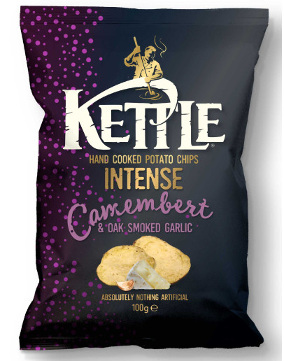 KETTLE INTENSE CAMEMBERT & OAK GARLIC (100GMS)