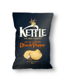 KETTLE CRISPS CRUSHED BLACK PEPPER (130GMS)