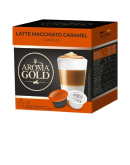 AROMA GOLD LATTE MACCH. CARAMEL CAPSULES BOX (8PCS)