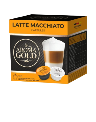 AROMA GOLD LATTE MACCH. CAPSULES BOX (8PCS)