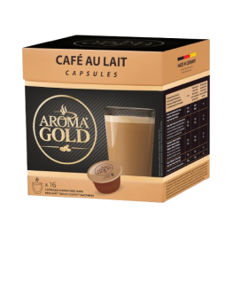 AROMA GOLD CAFE AU LAIT CAPSULES BOX (16PCS)