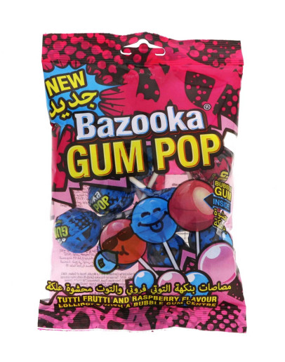 BAZOOKA GUM POP SHARE BAGS (140GMS)
