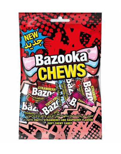 BAZOOKA CHEWS SHARE BAGS (120GMS)