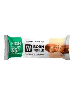 BORN WINNER GF COOKIES N CARAMEL BAR (57GMS)