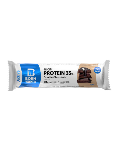 BORN WINNER PROTEIN BAR ACTIVE DOUBLE CHOCOLATE (2X30GMS)
