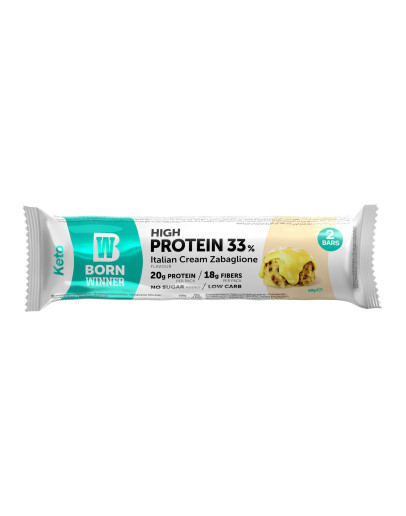 BORN WINNER KETO PROTEIN BAR ITALIAN CREAM ZABAIONNE (2X30GMS)