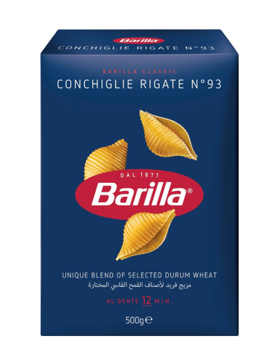 BARILLA CONCHIGLIE RIGATE (500GMS)