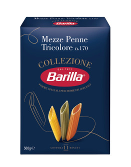BARILLA MEZZE PENNE  TRICOLOR (500GMS)