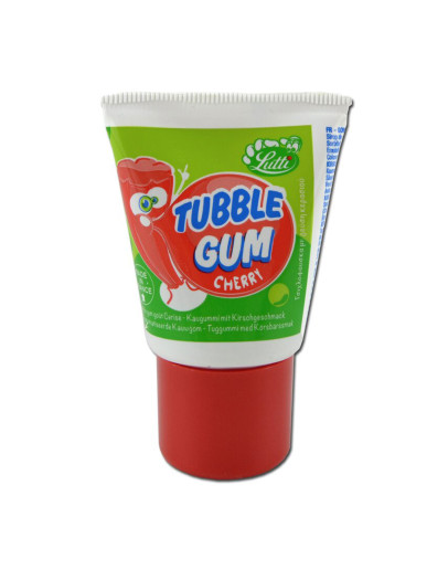 CARAMBAR LUTTI TUBBLE GUM CHERRY (35GMS)