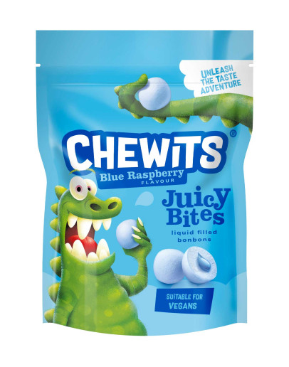 THE JELLY BEAN FACTORY CHEWITS BLUE RASBERRY BITE BAG (115GMS)