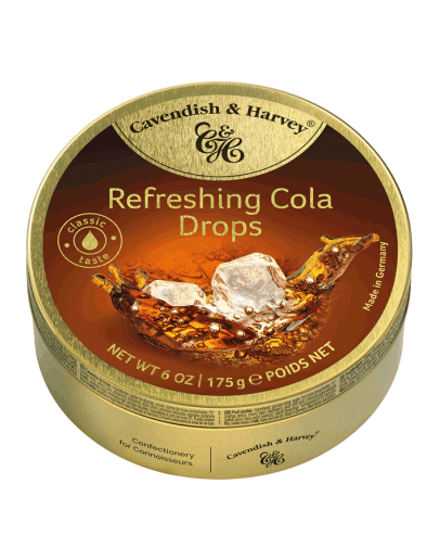 CAVENDISH & HARVEY COLA DROPS TINS (175GMS)