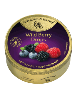 CAVENDISH & HARVEY WILD BERRY DROPS TINS (175GMS)