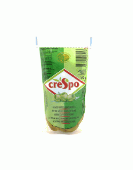 CRESPO PITTED GREEN OLIVES BAG (100GMS)
