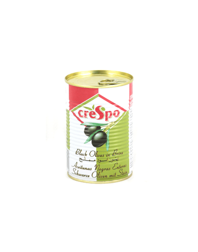 CRESPO WHOLE BLACK OLIVES TIN (397GMS) | Kingdom of Bahrain