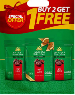 DATE CROWN LULU DATES 2+1 (3X500GMS)