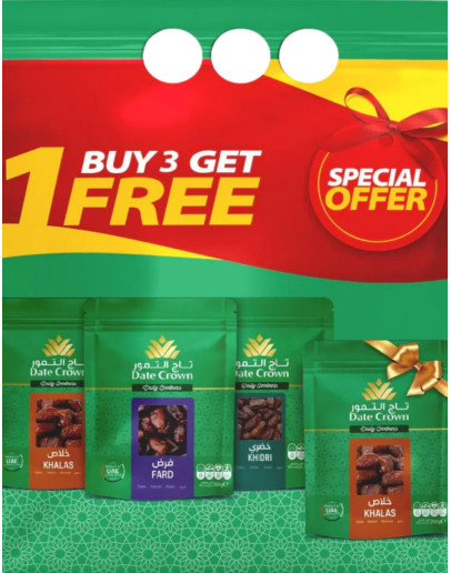 DATECROWN BUY 3 GET 1 ASSORTED (4X250GMS)