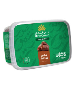 DATE CROWN KHALAS DATES TUB (750GMS)