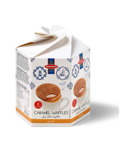 DAELMANS WAFFLES  HEXAGONAL BOX (230GMS)
