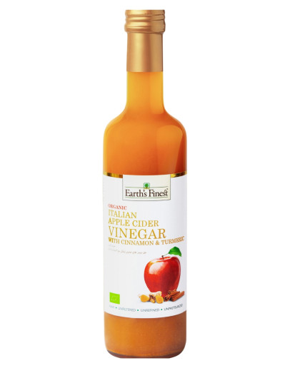 Earth’s Finest OG APPLE CIDER VINEGAR CINAMON TURMERIC (500ML)