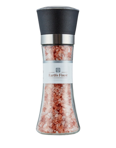 Earth’s Finest PINK HIMALAYAN SALT GLASS GRINDER (200GMS)