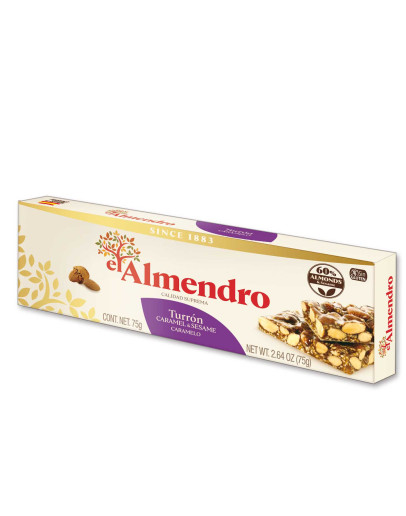 EL ALMENDRO CRUNCHY ALMOND CARAMEL TURRON (75GMS)