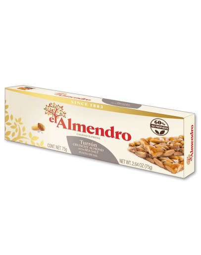 EL ALMENDRO ALMOND TURRON WITH SALT (75GMS)