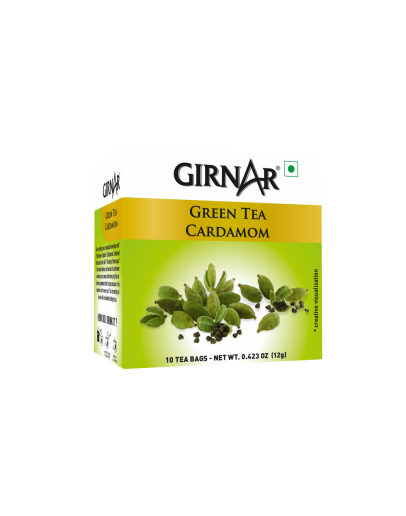 GIRNAR CARDAMON GREEN TEA BAGS (10X1.2GMS)