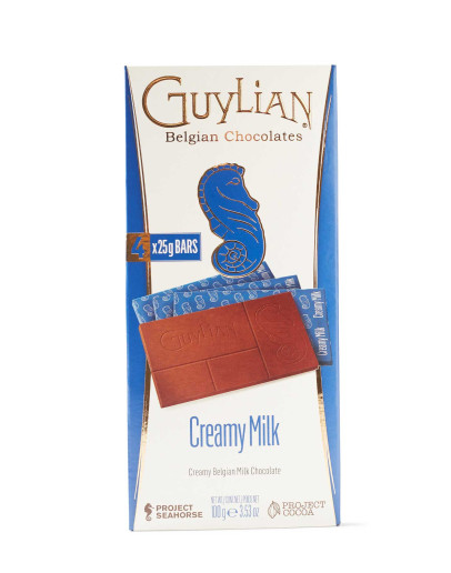GUYLIAN CREAMY MILK CHOCOLATE BAR (100GMS)