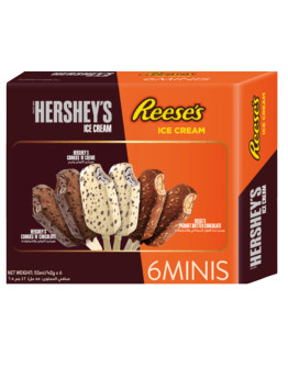 HERSHEYS & REESES STICKS MINI ASST. (6X55ML)