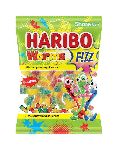 HARIBO FIZZ WORMS (70GMS) | Kingdom of Bahrain