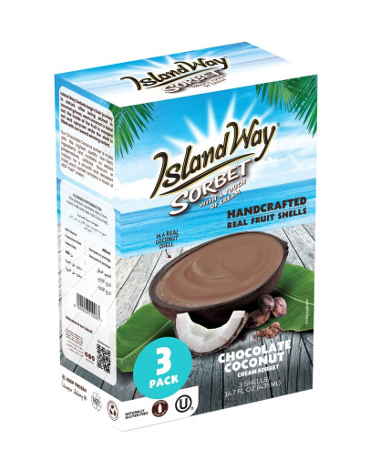 ISLAND WAY CHOCOLATE COCONUT 3 PACK (435GMS)