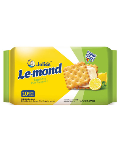 JULIE'S LE-MOND LEMON SANDWICH (170GMS)