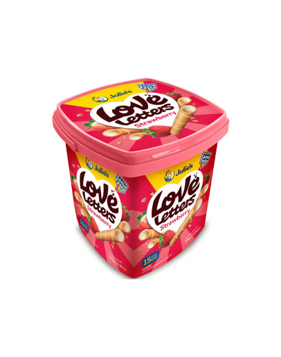 JULIE'S LOVE LETTERS STRAWBERRY TUBS (705GMS)