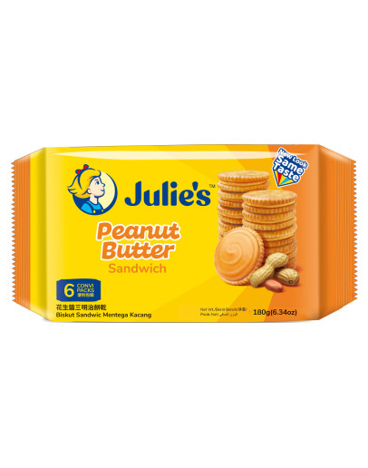 JULIE'S PEANUT BUTTER SANDWICH (180GMS)