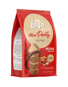 LAGO MINI PARTY WAFERS HAZELNUT (125GMS)