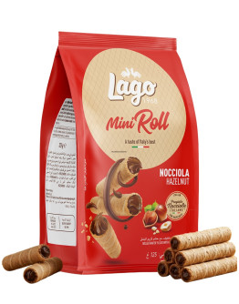 LAGO MINI ROLL HAZELNUT (125GMS)