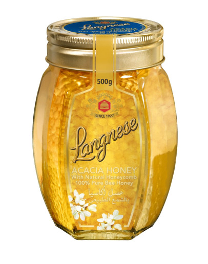LANGNESE ACACIA WITH NATURAL COMB (500GMS)