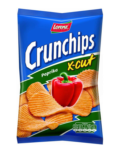 LORENZ CRUNCHIPS X-CUT PAPRIKA (85GMS)