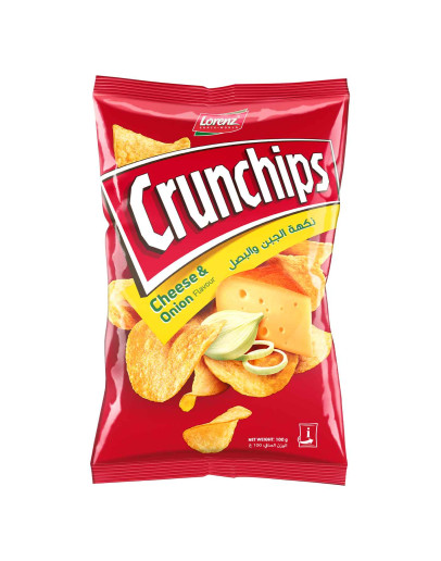 LORENZ CRUNCHIPS CHEESE & ONION (100GMS) | Kingdom of Bahrain