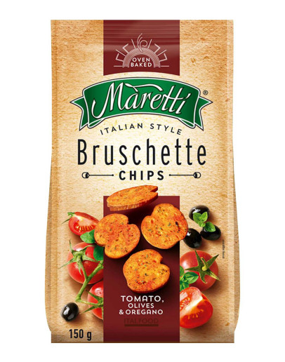 MARETTI TOMATO, OLIVES & OREGANO (150GMS)
