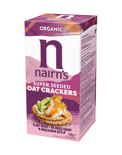 NAIRNS ORGANIC SEEDED CRACKER (200GMS)