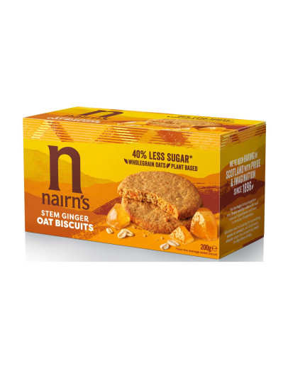NAIRNS STEM GINGER OAT BISCUITS (200GMS)